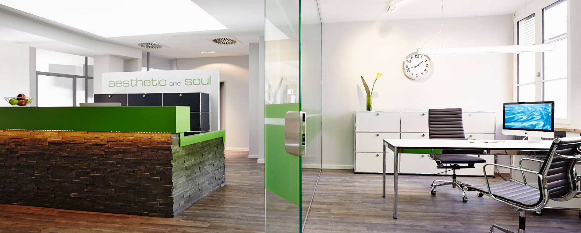 Der Frontdesk bei aesthetic and soul